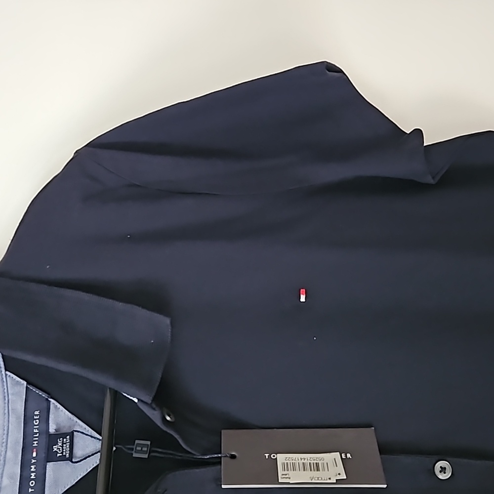 Tommy Hilfiger polo womens XL Navy blue NWT - Picture 4 of 7